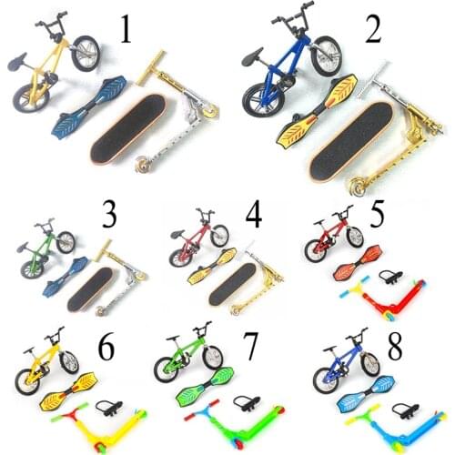 Mini Fingerboard Set Simulation Finger Skateboard And Bmx Bike Toy For Children Boy Skateboard Finger Scooter фингер bmx