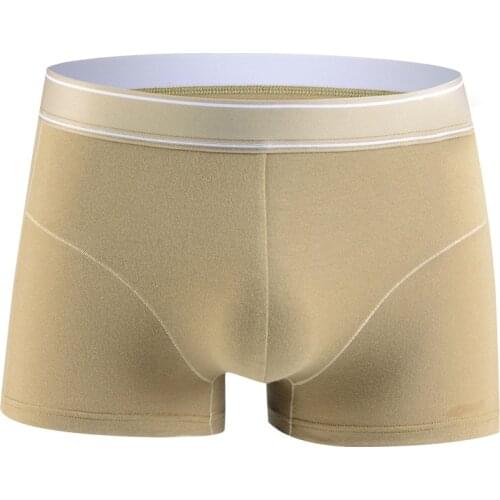 Men high quality cotton boxers shorts wholesale multi colors men underwear summer