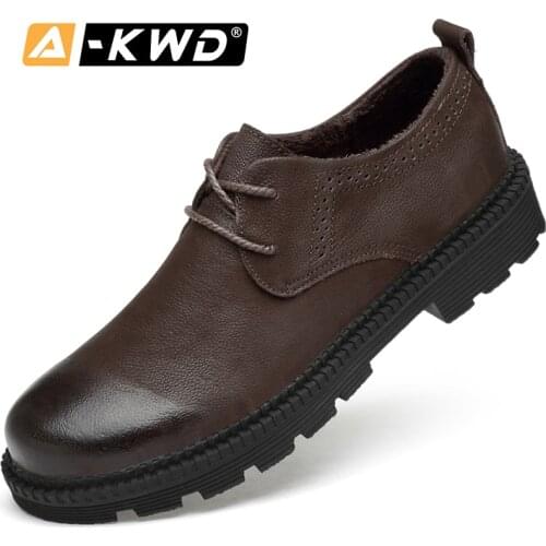 Black Brown Man Schoes Lace-up Designer Trainers Zapatos-De-Hombre Autumn Winter Mens Shoes Casual New Genuine Leather Shoes Men