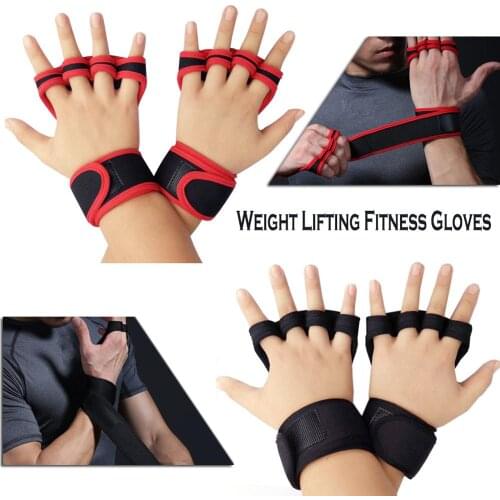 Weight Lifting Fitness Gloves With Wrist Wraps Silicone Gel Full Palm Protection Gym Workout Gloves Power Lifting Equipment