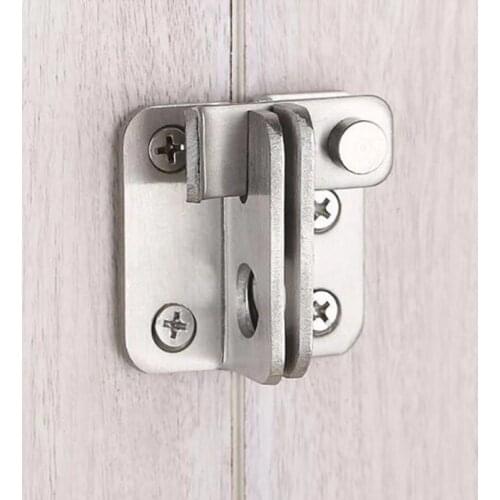 Turn On Left / Right Brief Simple Bolt Anti-theft Security Door Thick Stainless Steel Thicken Bolt Locker Lock Hasp Buckle