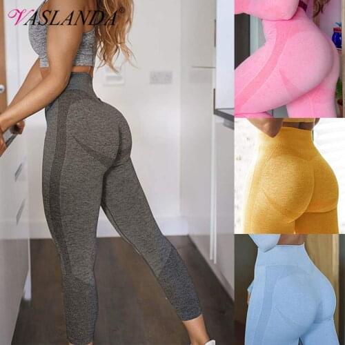 Sport Leggings Women Workout Pants Push Up Booty Tights High Waist Tummy Control Legging Running Fitness Trousers Gym Sportswear