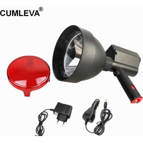 Imported CREE XML2 T6 10W LED Hunting Spotlight Heavy Duty ABS Portable Spotlight 1200LM LED Hunting Lamp Recharged LED Torch