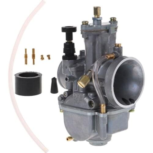 Universal Motorcycle 21mm Carburetor For Keihin Carb PWK Mikuni With Power Jet