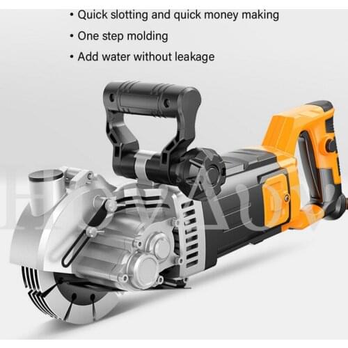 High-power industrial-grade hydropower slotting machine one-time forming hydropower installation wall dust-free slotting artifac