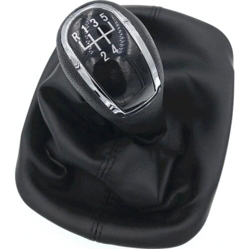 High Quality 5 Speed HZTWFC-14.3 For Skoda Superb 2008-2013 Car Gear Shift Knob With Black Boot