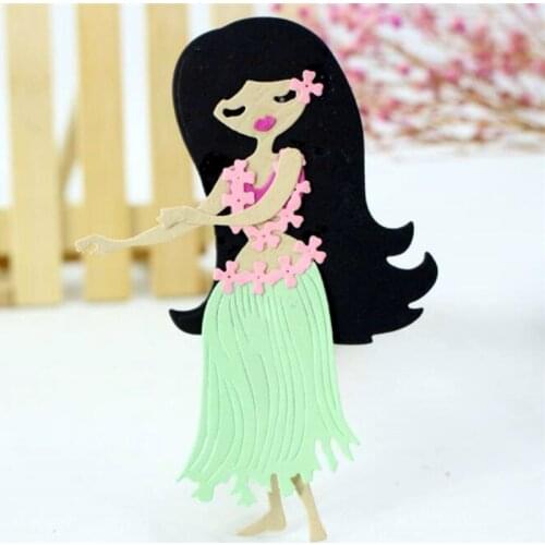 YINISE Metal Cutting Dies For Scrapbooking Stencils Girl DIY PAPER Album Cards Decoration Embossing Folder CUTTER Template Tools