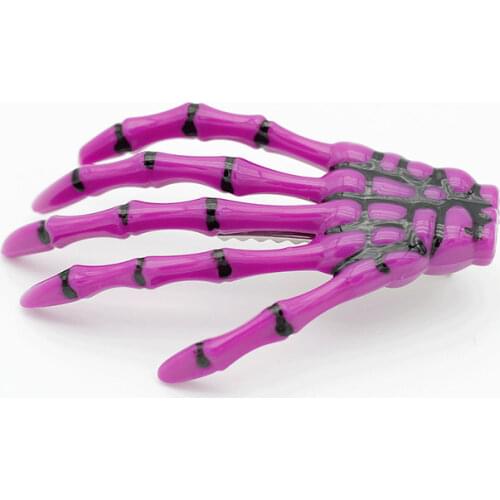 New mix wholesale fashion Skeleton Claws Skull Hand Hair Clip Hairpin Zombie Punk personality Horror Barrettes hair accessories