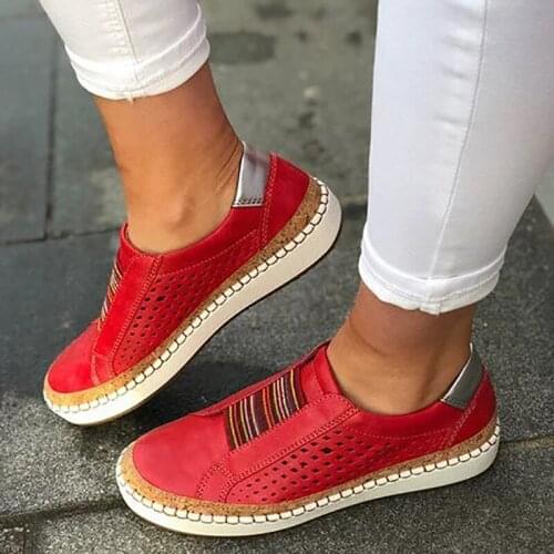 2021 Womens Sneakers On Pumps Vulcanized Shoes Breathable Hollow Casual Ladies Shoes Woman Plus Size