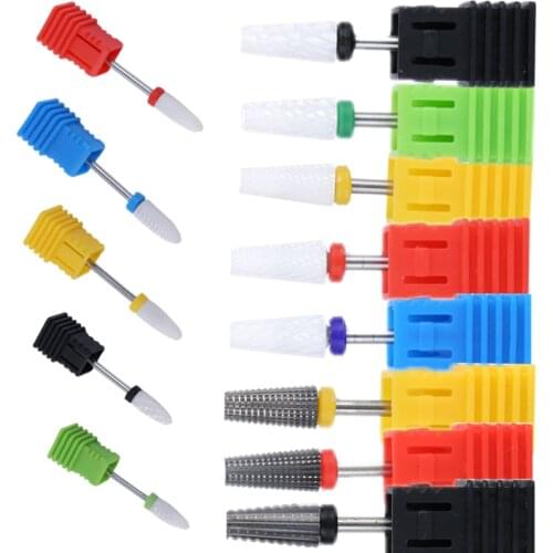 1pcs Ceramic Nail Drill Bits For Electric Drill Machine Manicure Accessory Acrylic Gel Polish Remove Sanding Head Nail Equipment