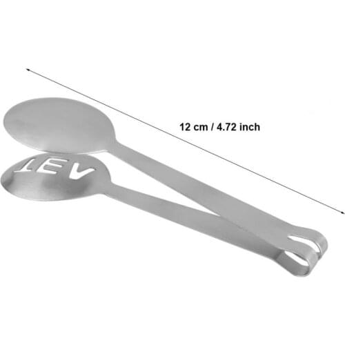 1pc Stainless Steel Tea Bag Clip Anti-hot Clamp Tong Tea Accessories Small Food Clips