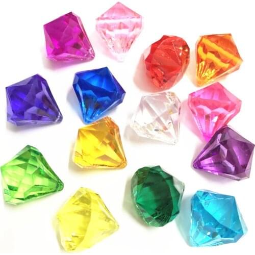 10PCS 20*25MM Acrylic Crystal Diamond Pawn Irregular Stone Chessman Game Pieces For Children Board Game Accessories