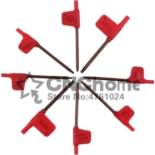 10PCS T6 T7 T8 T9 T10 T15 T20 Screw Driver Screwdriver for Xbox Red flag wrench Inner six lathe accessories