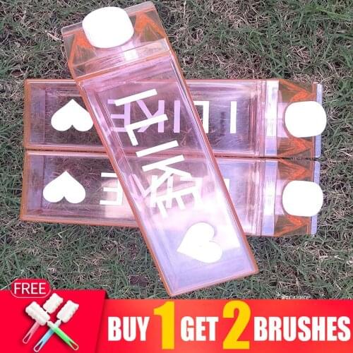 1000 ML Gifted Portable Cute Water Bottle For Water Travel Yoga Running Camping Candy-colored Indestructible Leak-proof Kettle