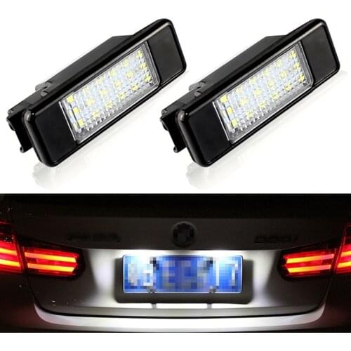 2pcs Peugeot led License Plate Light Canbus Number Lamp 12V For 207 206 307 306 508 607 106 1007 308 406 407 5008 Partner 3008