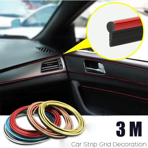 3M Car Interior Mouldings Trims Decoration Line Strips Car Styling Door Dashboard Air Outlet Decorative Sticker Car Accessories