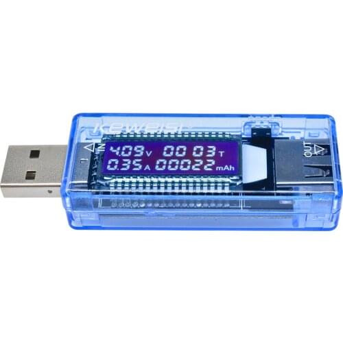 4 in 1 USB Tester Charger Doctor Digital Voltmeter Ammeter Battery Capacity Indicator Timer Voltage Current Meter Car Volt Test