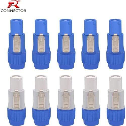 50pcs NAC3FCA NAC3FCB Powercon Connector 3pin 20A 250V Power Male Plug for Electric Drill LED Screen Stage Lights Power Connect