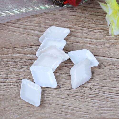 8 Pieces Doll Trays Plates Mini Food White Dishes Tableware Dollhouse Miniature Dolls Accessories Kitchen Toys