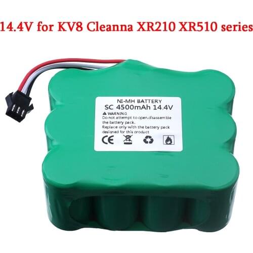 14.4V 4500mAh Ni-MH battery for KV8 Cleanna XR210 XR510 series XR210A XR210B XR210C XR510A XR510B XR510C XR510D Vacuum Cleaner