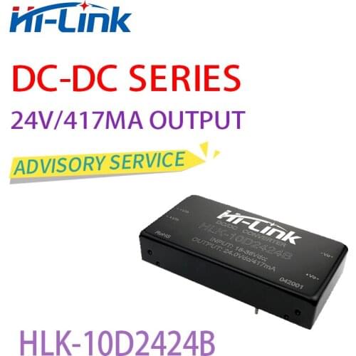 Free shipping Hi-Link24V to 24V 420mA isolated dc dc converter module HLK-10D2424B 5pcs/lot Power module