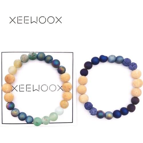 Couple Bracelet 2019 New Bracelet Natural Stone For Women Man Boho beads Jewelry Round Beads Bracelet Charm Friendship Gift