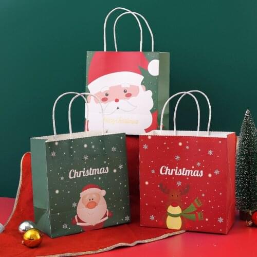 Paper bag candy bar Holiday gifts cardboard boxes Holiday favors for guests Christmas bags wholesale Food packaging Party pouc