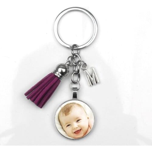 DIY Photo Chain Personalizeds Custom Keychains Baby Family Lovers Photo Keyrings Member Gift Key Chain Rings Holder for Gifts