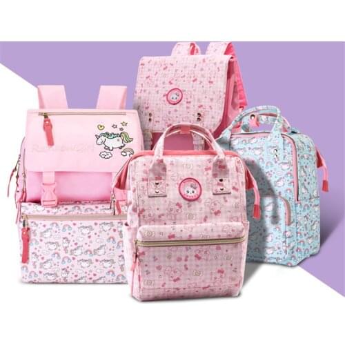 Kids Backpack Cartoon Bags Child Shoulder Bags Pink Baby Girl Kindergarten Schoolbag Fashion Birthday Gift Princess Travel Bags