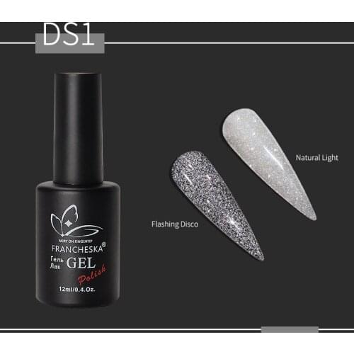 6Color Diamond Gel Nail Polish Shiny Glitter Nail Gel Nail Art Vernish Base Gel Nail Decoration Nail Polish Gel 12ml TSLM1