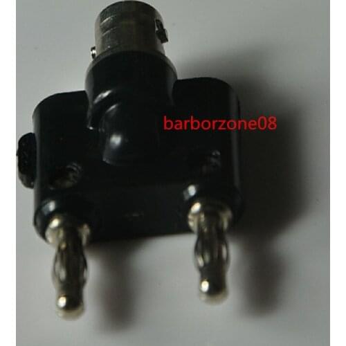 BNC female jack to two dual Banana plug Connector Oscilloscope multimeter joint