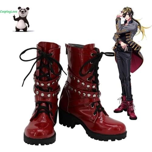 Hypnosis Mic Division Rap Battle Aimono Jushi 14th Moon Red Cosplay Shoes Boots CosplayLove
