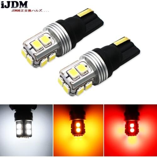 IJDM Canbus Error Free T10 W5W LED 10SMD LED Car Auto For License Plate Lights, also Parking Position Lights, Interior Lights