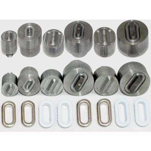 12mm-50mm Eyelets installation tool Buttonhole Metal pores Clothing & Accessories Button Rivet Oval eyelets mold