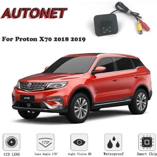 AUTONET Backup Rear View camera For Proton X70 2018 2019 Night Vision Parking camera license plate camera