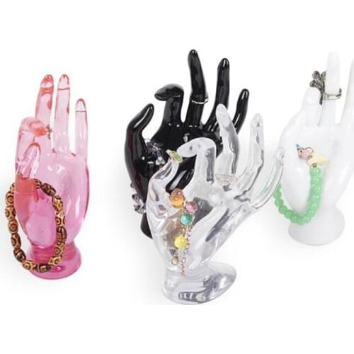 Mannequin Ok Hand Finger Glove Ring Bracelet Bangle Jewelry Display Stand Holder