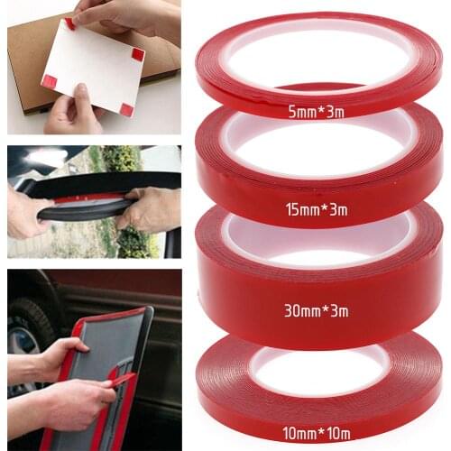 Multi Purpose 6mm 3m Transparent Double Sided Tape Household Wall Hangings Adhesive Glue Tapes Car Sticker Auto Adhesive Tape