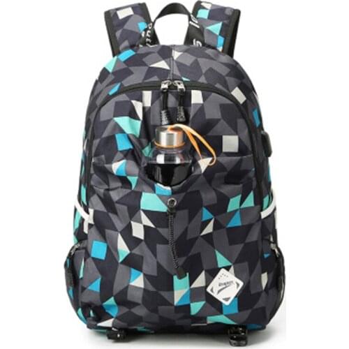Mans Bag Schoolbag women 's Backpack Package Send a cup Computer Ladies Leisure Light Backpack Multi-layered High-capacity