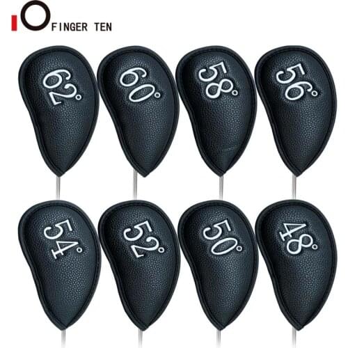 New Deluxe Synthetic Leather Golf Club Iron Head Drgeee No. Wedge Protective Headcover Fit Most Irons