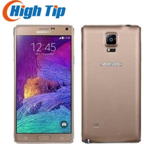 Note4 Original Unlocked Samsung Galaxy Note 4 N910A N910F N910P LTE Smartphone 5.7 inch 16MP 3GB 32GB Mobile Refurbished Phone