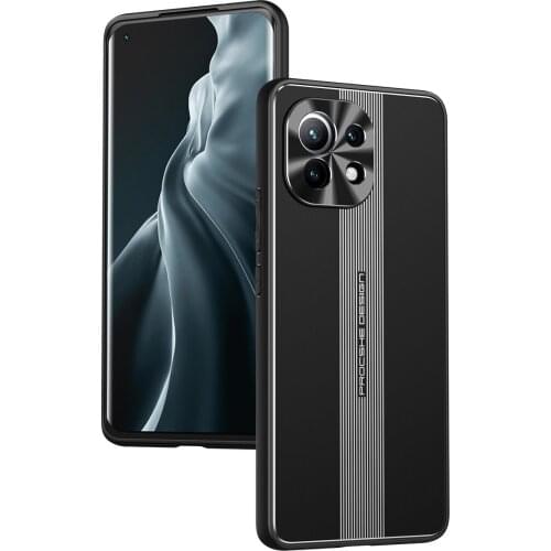 Luxury Matte Aluminum Metal Cover For Xiaomi Mi 11 Case Metal Camera Lens Protector Film Mi 11 Phone Cover