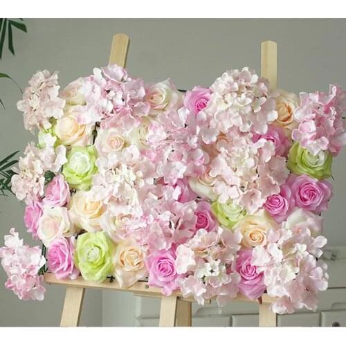 Rose Hydrangea Wall Random Stitching Tailoring European Wedding Simulation Flower Arrangemen
