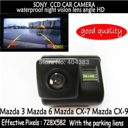 Parking Assistance for SONY CCD HD Car Rear View Reverse Color Camera night vision for Mazda 3 Mazda 6 Mazda CX-7 Mazda CX-9
