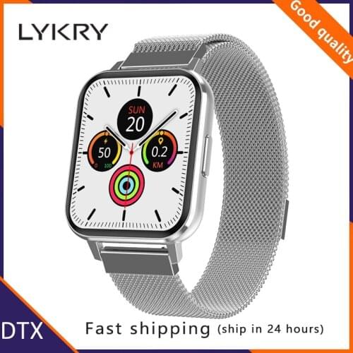 LYKRY 1.78 inch Full Touch Screen DTX Smartwatch Men IP68 Waterproof Sports Smart Watch Heart Rate Monitor Fitness Tracker