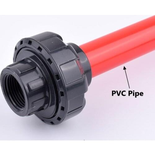 1~5Pcs 20-63mm Hi-quality UPVC Pipe Single Female Thread Union Direct Plastic Water Supply Pipe Connector Garden Irrigation
