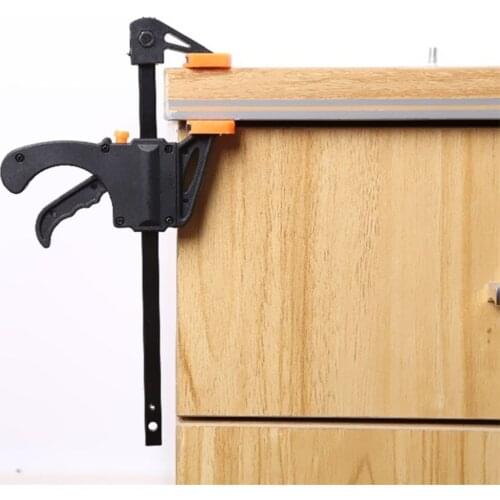 4/6/8" Fast F Clamping Grip Woodworking Bar F Clamp Ratchet Release Squeeze Carpentry Wood Trigger Clamps Hand Ratchet Bar Tool