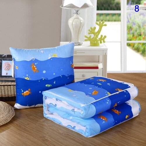 2 in 1 Napping Blanket Soft Comfortable Folding Blanket with Back Cushion for Office Worker RERI889
