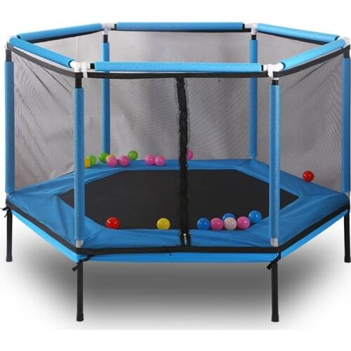 2566 Household Jumping Bounce Bed Protecting Net Equipped Indoor Childrens Trampoline Bouncing Bed Interactive Games Fitness