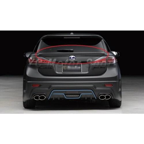 Car Accessories Fiber Glass FRP Trunk Spoiler Fit For 2011-2014 CT200h ZWA10 WA Sports Line BBE Style Rear Spoiler
