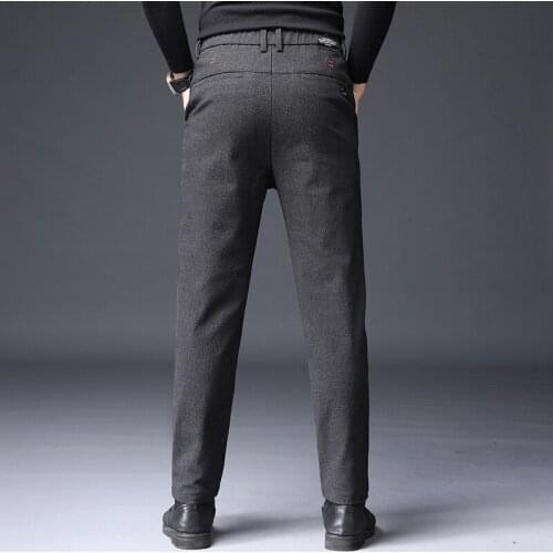 Casual pants loose autumn and winter new pants Korean fashion check pants casual fashion brand pants man
